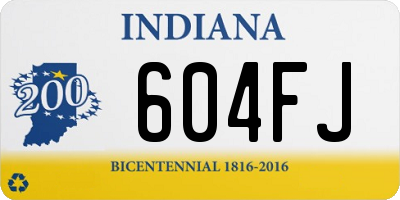 IN license plate 604FJ