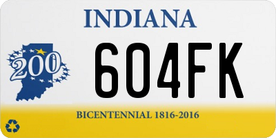 IN license plate 604FK