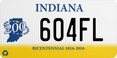 IN license plate 604FL