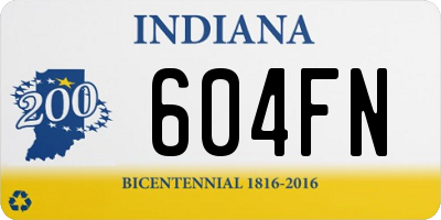 IN license plate 604FN