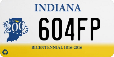 IN license plate 604FP