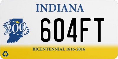 IN license plate 604FT