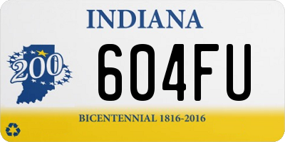 IN license plate 604FU