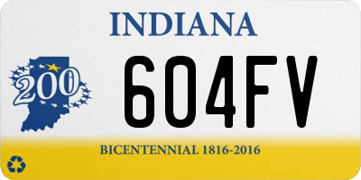 IN license plate 604FV