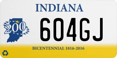 IN license plate 604GJ