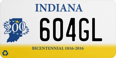 IN license plate 604GL