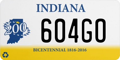 IN license plate 604GO