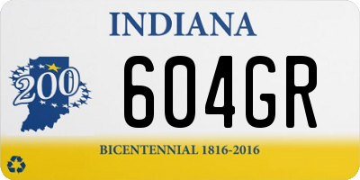 IN license plate 604GR