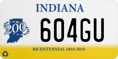 IN license plate 604GU