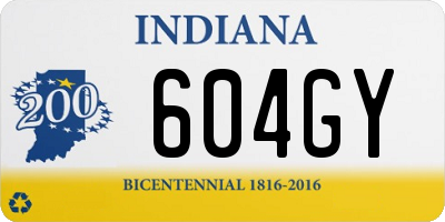 IN license plate 604GY