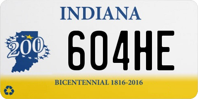 IN license plate 604HE