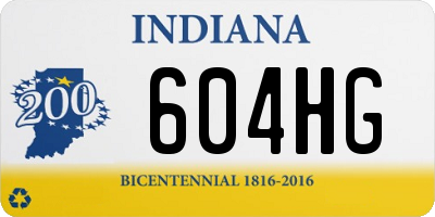 IN license plate 604HG