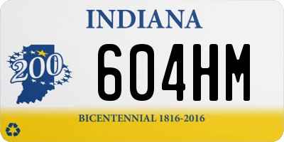 IN license plate 604HM