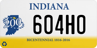 IN license plate 604HO