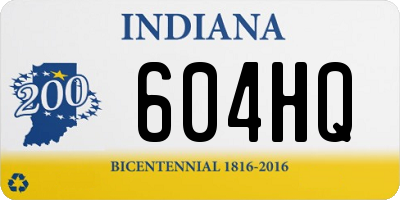 IN license plate 604HQ