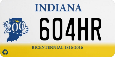 IN license plate 604HR
