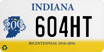 IN license plate 604HT