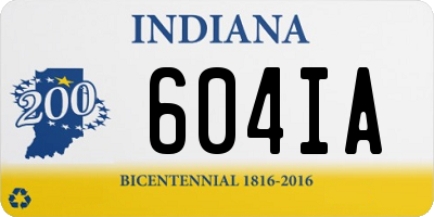 IN license plate 604IA