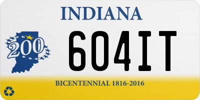 IN license plate 604IT