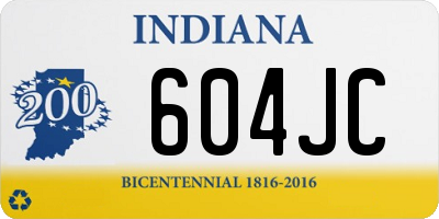 IN license plate 604JC