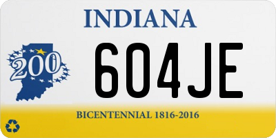 IN license plate 604JE