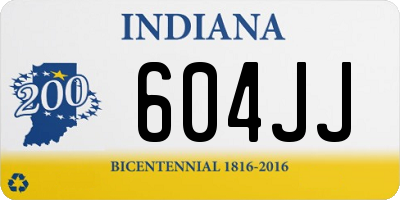 IN license plate 604JJ