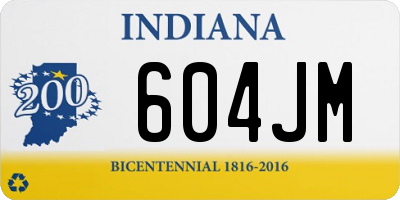 IN license plate 604JM