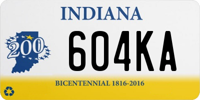 IN license plate 604KA