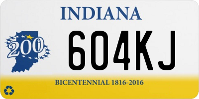 IN license plate 604KJ