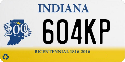 IN license plate 604KP