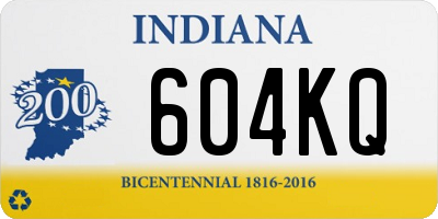 IN license plate 604KQ