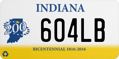 IN license plate 604LB