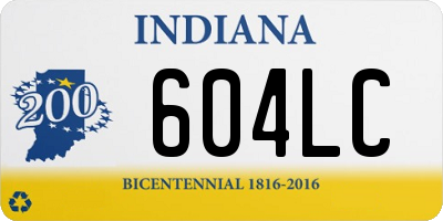 IN license plate 604LC