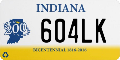 IN license plate 604LK