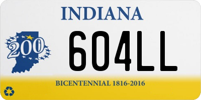 IN license plate 604LL