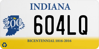 IN license plate 604LQ