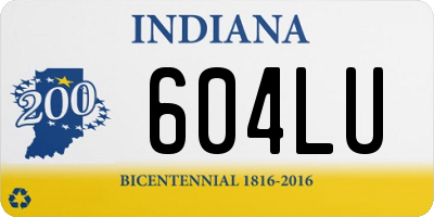 IN license plate 604LU