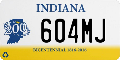 IN license plate 604MJ