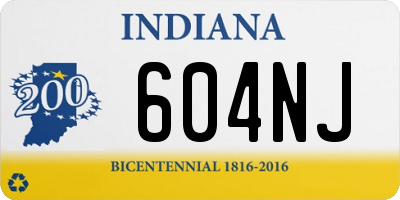 IN license plate 604NJ