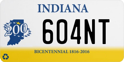 IN license plate 604NT