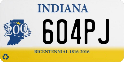 IN license plate 604PJ