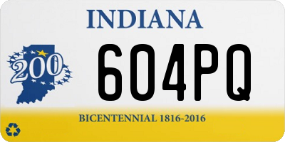 IN license plate 604PQ