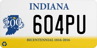 IN license plate 604PU