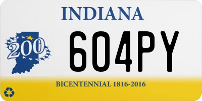 IN license plate 604PY