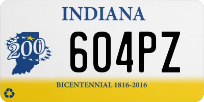 IN license plate 604PZ