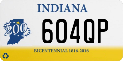 IN license plate 604QP