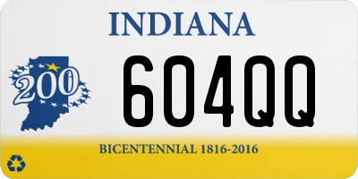 IN license plate 604QQ