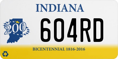 IN license plate 604RD