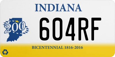 IN license plate 604RF