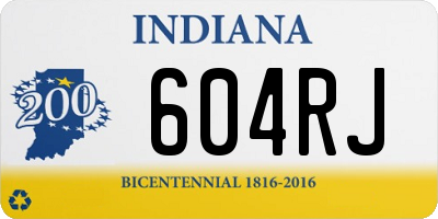 IN license plate 604RJ